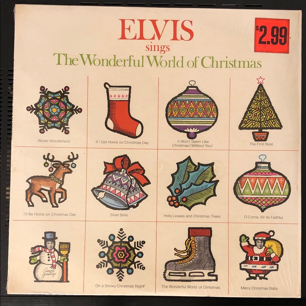 Elvis Sings The Wonderful World of Christmas Vinyl LP